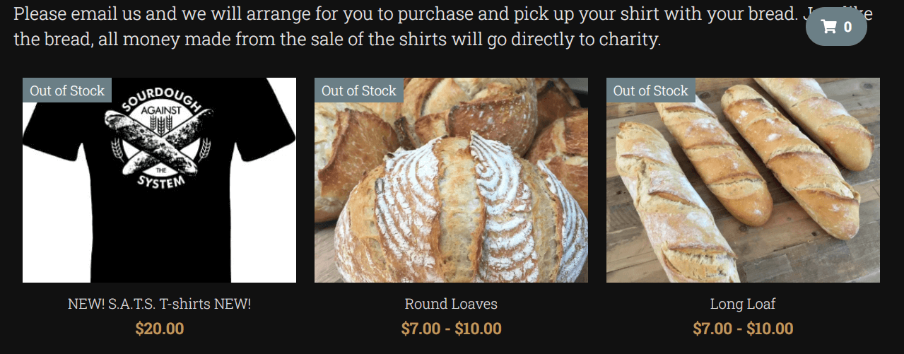 A strikingly user out of stock for the items on its online store A strikingly user out of stock for the items on its online store